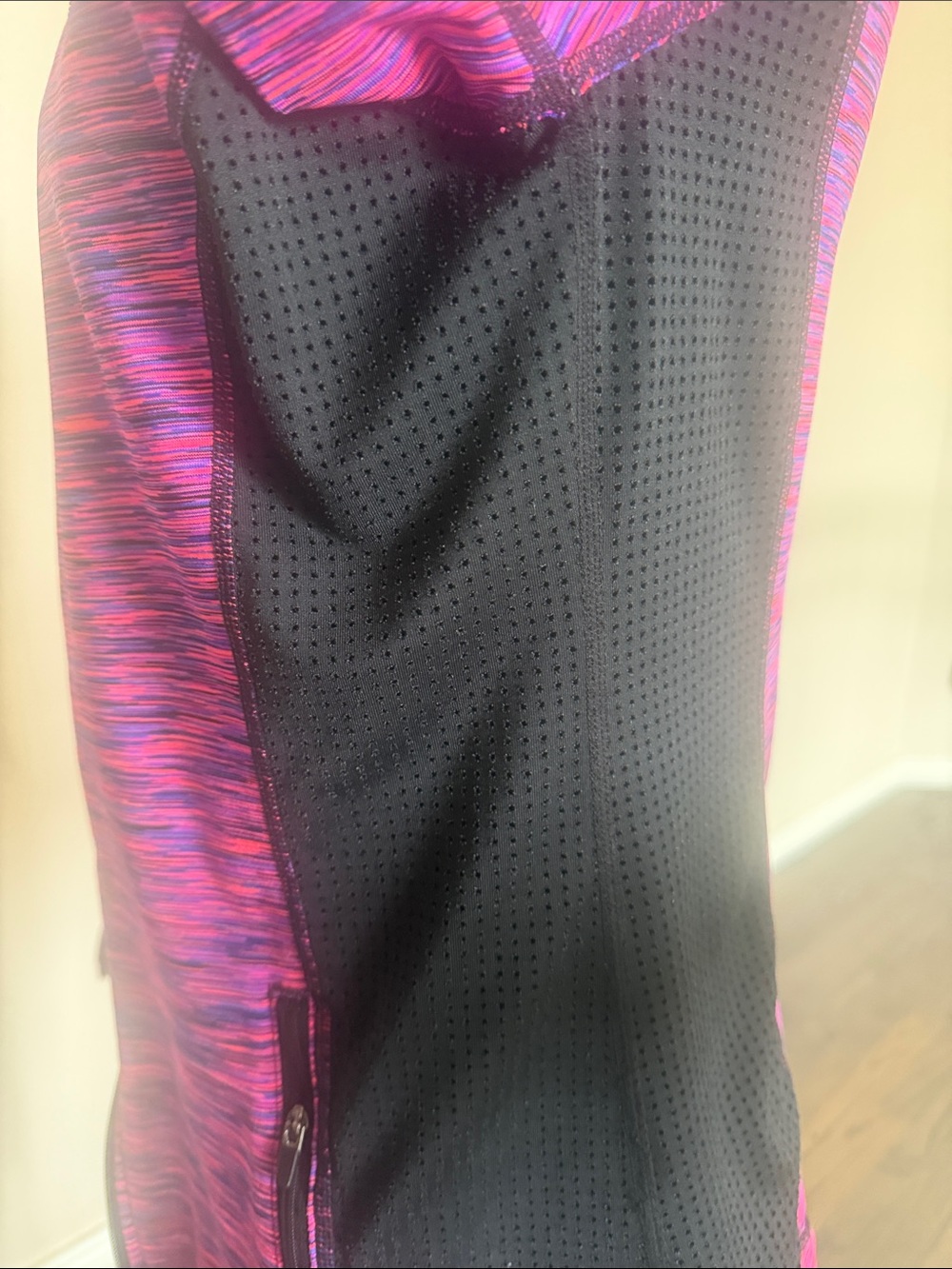 Pink & Black Active Zip-Up Jacket & Leggings 2pc Set - Picture 2 of 5